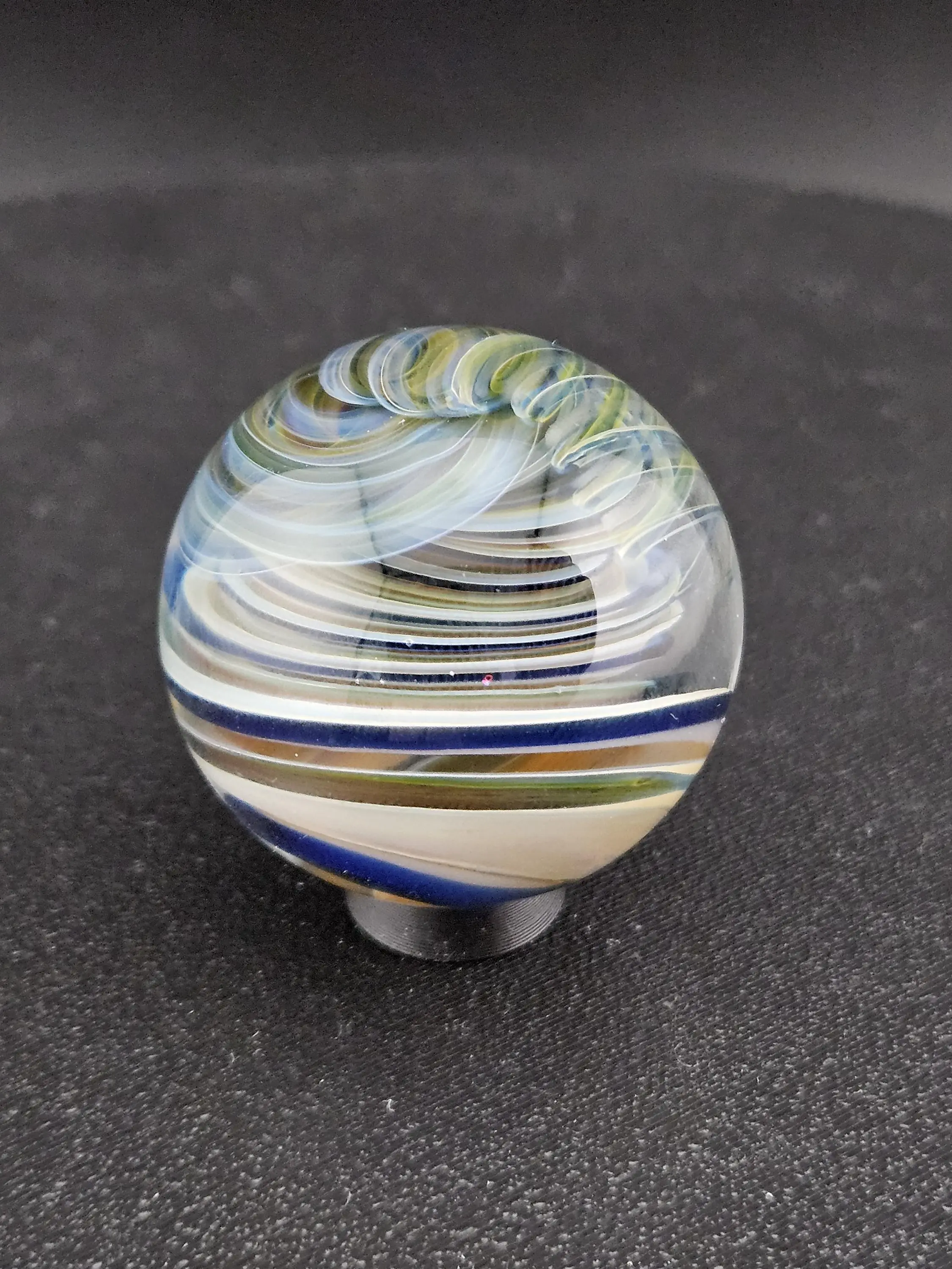 Handmade Glass Marble, Contemporary Art Marble, Glass Art Marble G8 (1.3")