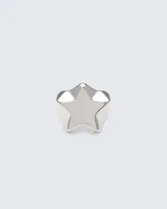 Meliora Silver Chunky Star Ring