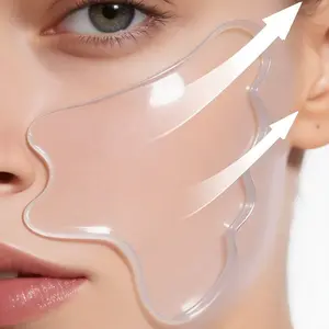 2-Pack Silicone Eye, Face, and Smile Care Pads, Low Allergy Washable Comfortable Skincare Tools, Battery-Free, Gentle on Skin