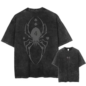 Phan.tom Troupe Spider Oversized Vintage T-shirt, Acid Wash Shirt,Anime Clothing, Gif for men, Y2K shirts