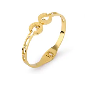 Tiara Cuff Gold Bangle • Stackable Gold Bracelet • Dainty Gold Jewelry • Statement Jewelry • Gift for Her • Minimalist & Simplistic Jewelry