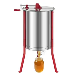 Manual Honey Extractor 6 Frame Beekeeping Honeycomb Spinner Stainless Steel