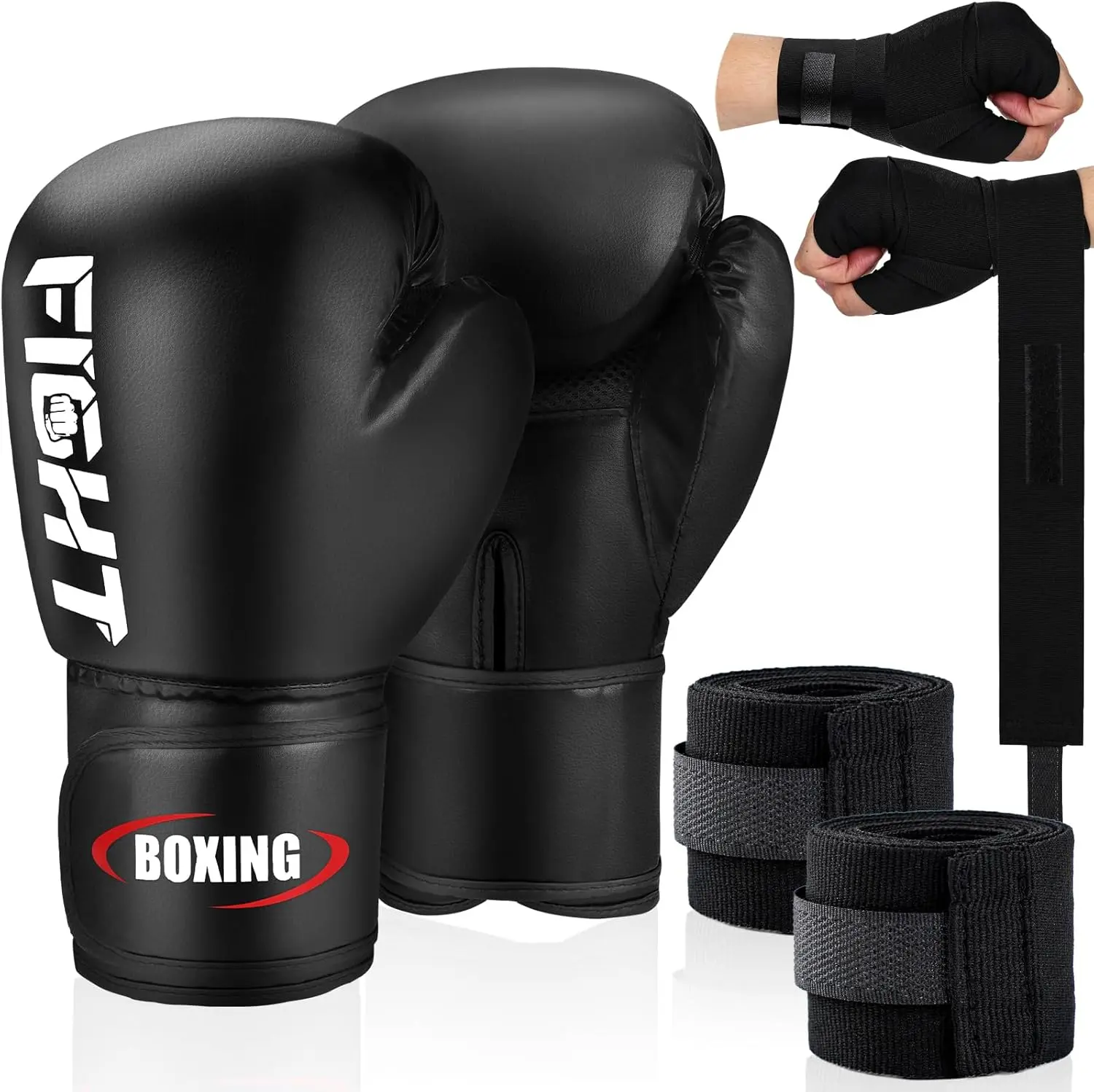 Boxing Gloves for Men and Women, Pro  Sparring Muay Thai Gloves, Adults Heavy Punching Bag Gloves for Boxing Kickboxing Mixed Martial Arts MMA , Multi Layered, Ventilated