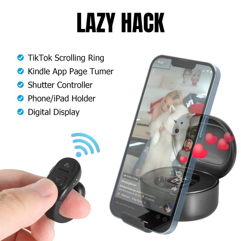 Scrolling Ring for TikTok - Wireless Remote Control for Fitness, Ring ...