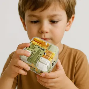 3D Labyrinth Rubik's Cube Puzzle Toy, Educational Brain Teaser Gift for Kids Ages 3+, Random Color Christmas Stocking Stuffer