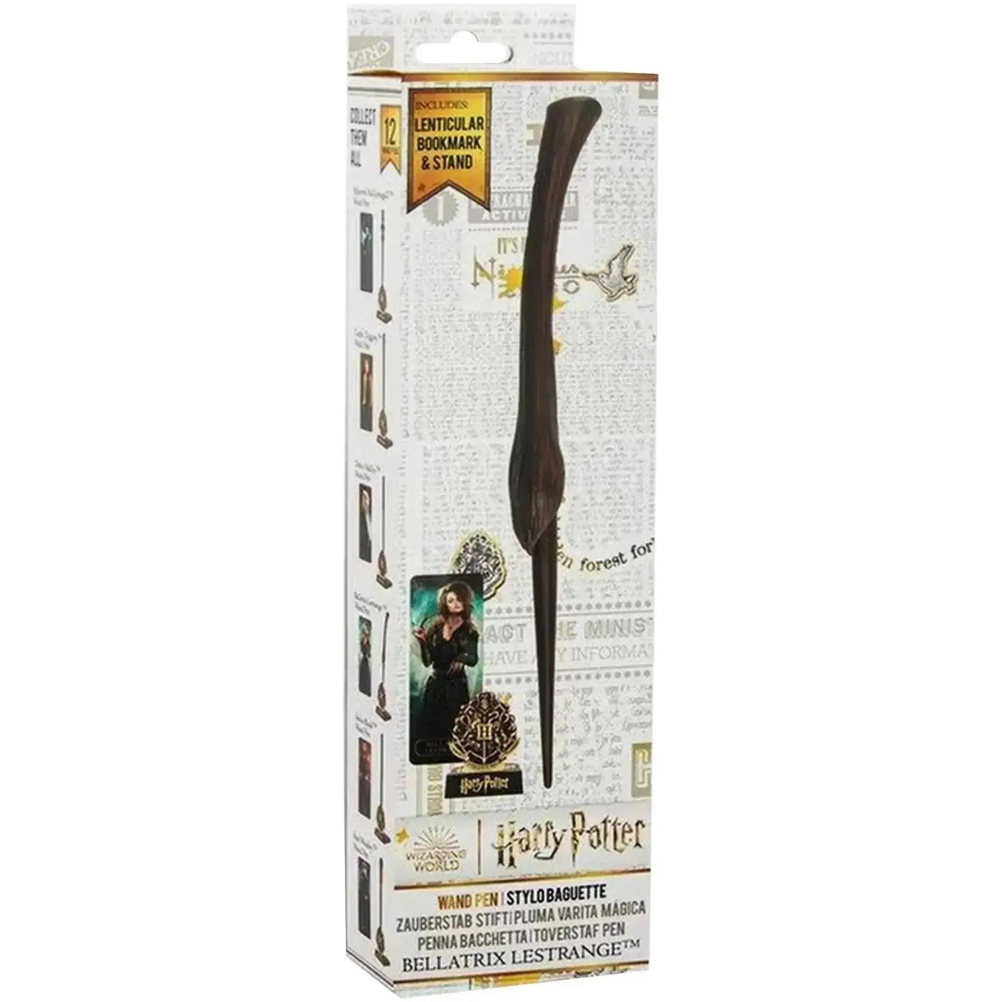 Harry Potter [Wizarding World] - Bellatrix Lestrange Wand Pen with Stand & Lenticular Bookmark - Cinereplicas
