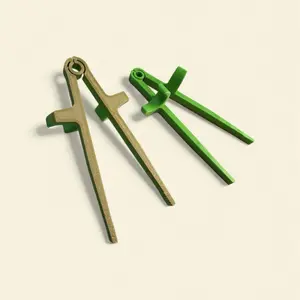 Pair of Snacking Finger Chopsticks for Gamers/Streamers - 3D Printed Multicolor Eco-friendly Reusable and Stylish Cutlery