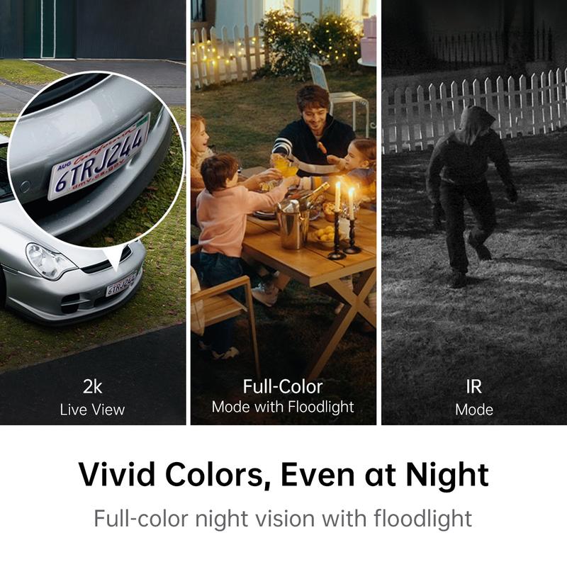 TP-Link & Tapo C615F Kit Solar Dimmable Floodlight 360° Pan/Tilt Security Camera Kit,2K 3MP  360° AI Tracking  Outdoor Wireless w/Solar Panel  Free Person/Vehicle Detection  Hack-Proof Security | Alexa & Google Home