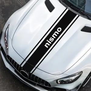 Car Engine Hood Decoration Sticker, Nismo Front Grill Decal, Body Wrap Accessories, Custom Car Exterior Modification Kit, Decal For Cars