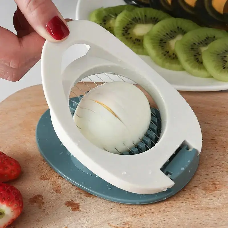 Durable Plastic Egg Cutter, Portable Manual Egg Slicer, Hard Boiled Egg Slicer, Multi-functional Kitchen Accessories, Utensils, Kitchen Gadgets, Kitchen Cooking Accessories