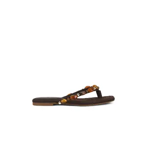 Steve Madden Marble Flip Flop in Brown Multi
