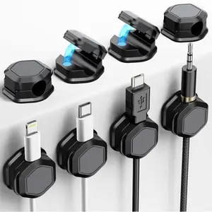 { Fast Shipping }8 Pack Magnetic Cable Clips - Cord Holder for Nightstand - Cord Organizer for Desk- Cord Holder, Magnetic Cord Organizer, for Desk