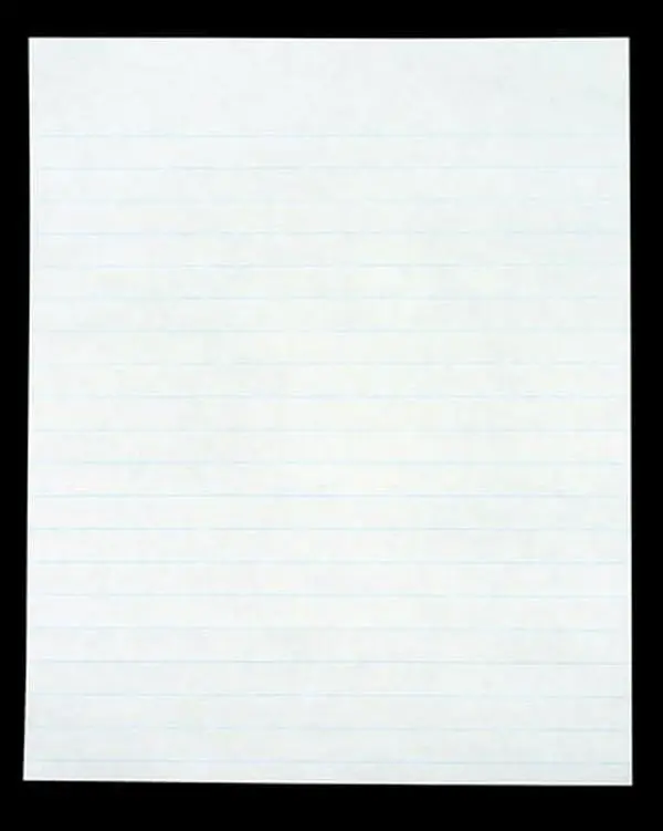 School Smart 085241 White Sulphite Composition Paper - Ruled Lines Writing Sheets, Default Size, for Office, School Use