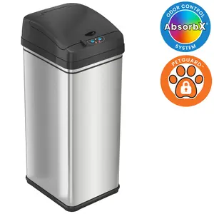 13 Gallon Sensor Trash Can with Pet-Proof Lid 13 Gallon Sensor Trash Can with Pet-Proof Lid