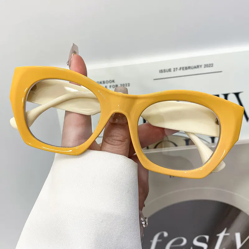 New Fashion Oversized Rectangle Glasses for Men and Women, Stylish Classic Versatile Decoration Eyewear for Minimalist Look, Trendy Frames, Trendy Casual Glasses, Rectangle Frames Eyeglasses, Trending Glasses, Rectangular Frame Glasses