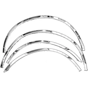 Sizver Chrome 3/4 Fender Trim For 2004-2010 Nissan Titan *Not fit with ToolBox and Mudflap Models*