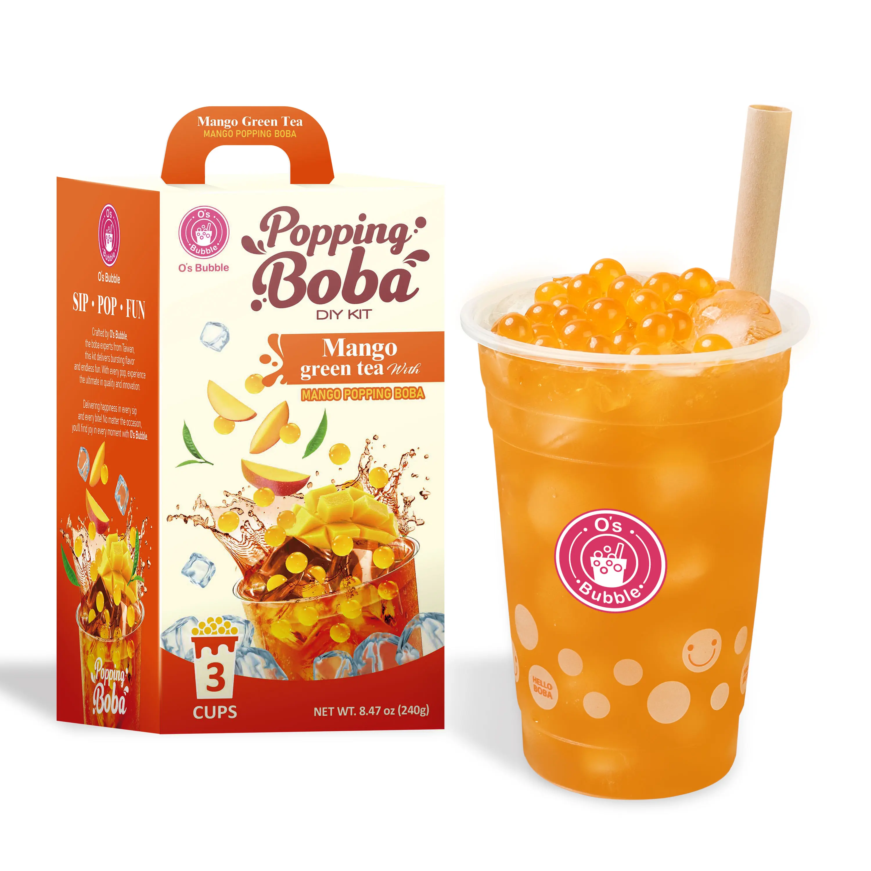 O’s Bubble Popping Boba DIY Tea Kit O’s Bubble Popping Boba DIY Tea Kit