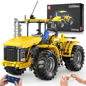 Mould King 17081 RC Technik City Tractor Building Sets, MOC Semi Construction Vehicles Farm Sets for Adults, 1401 Pieces Remote Control Tractor Model Set for Adult/Collections Enthusiasts