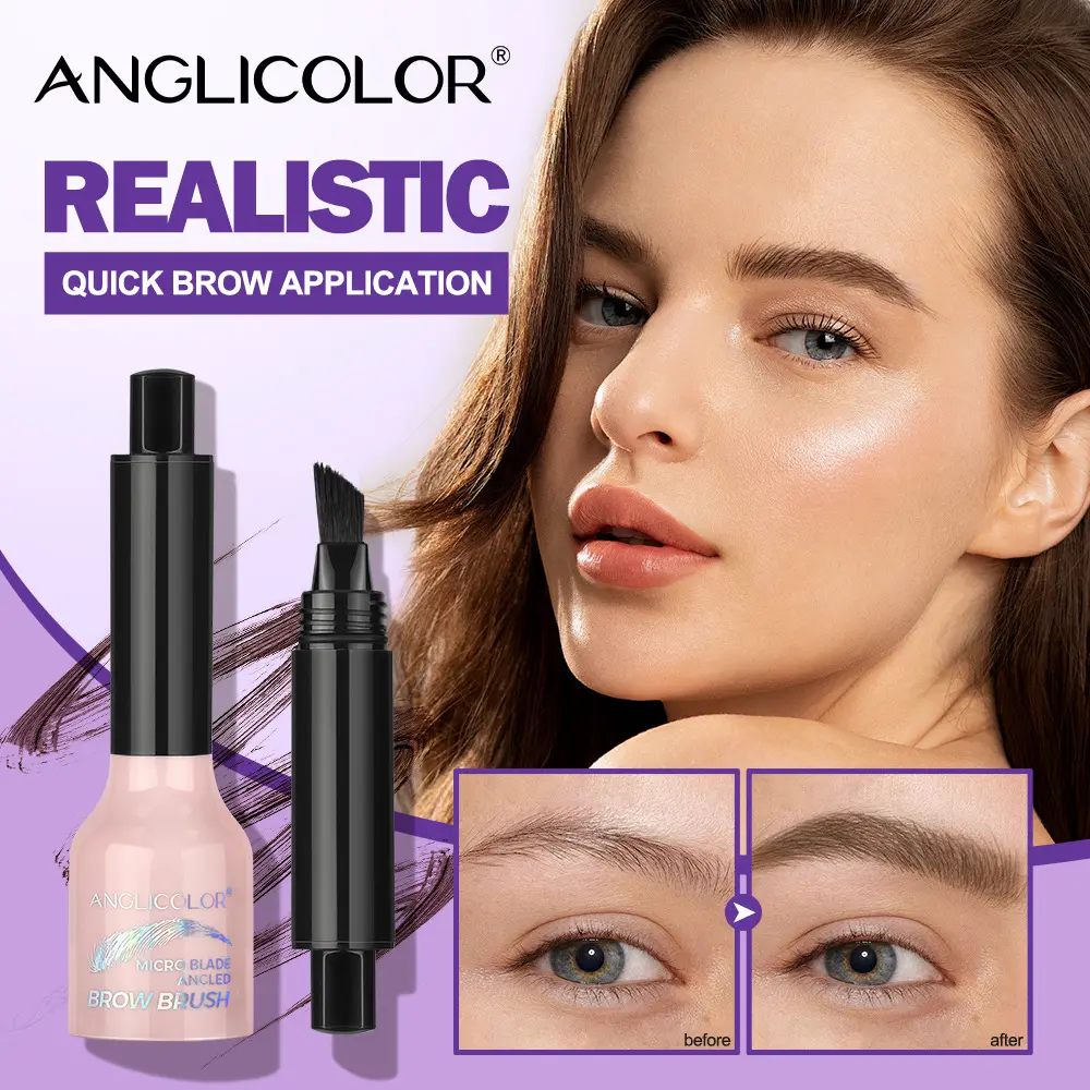 Large brush head eyebrow dyeing cream, eyebrow hairline, mostly use non-smudge makeup, press wild eyebrow pencil