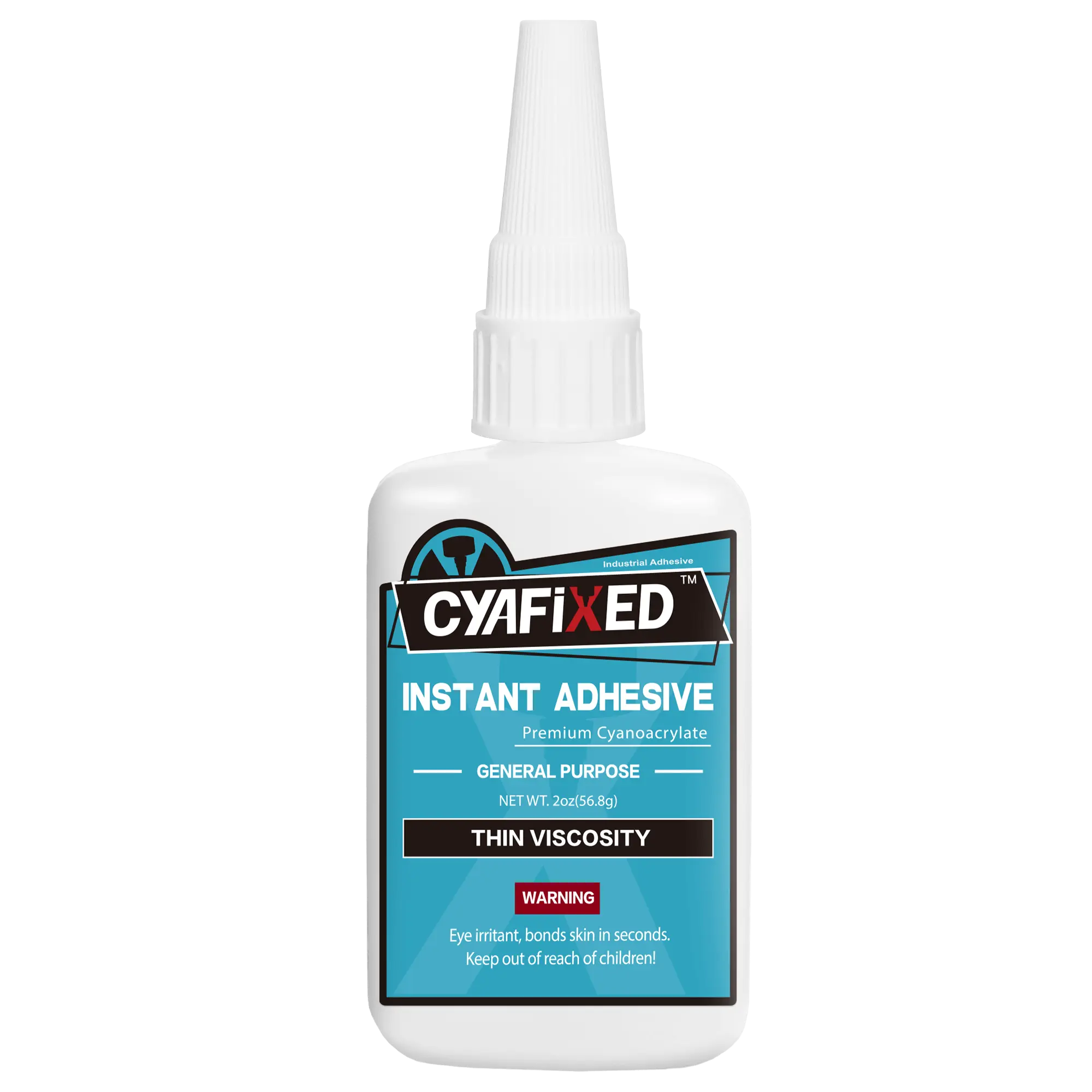 Strong Cyanoacrylate (CA) Super Glue by CYAFIXED, Super Penetration Fast Thin Viscosity Instant CA Glue for Plastic, Wood, Metal, Hobby Models and Stabilizing Cracks