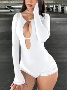 Women's Backless Yoga Jumpsuit, Sexy Sleeveless Summer, Casual Set with Shorts, Slim Fit Workout Wear, Multiple Colors Available