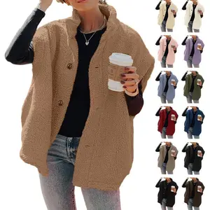 Womens Sleeveless Sherpa Vest Lightweight Outwear Vest Fuzzy Fleece Coat Warm Vest with Pockets