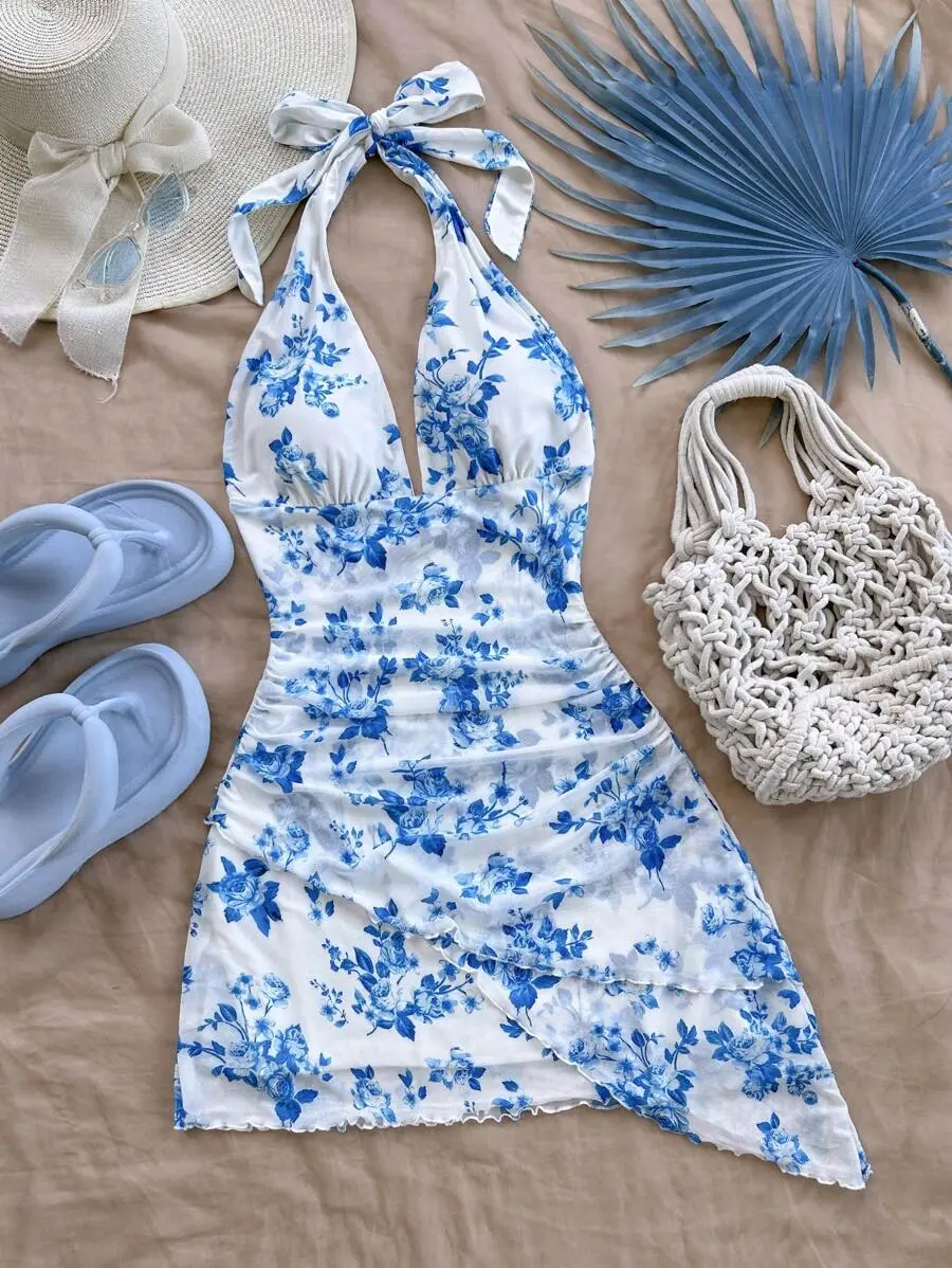 Blue and White