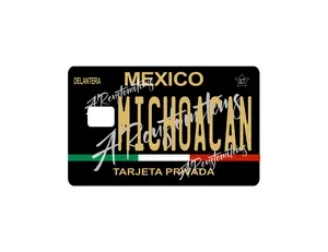 Michoacan State Debit Card sticker, includes 2 card sticker, Novelty Stickers