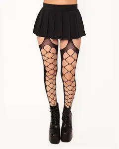 Dark Secrets Fishnet Suspender Tights