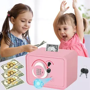 Large Plastic Square Piggy Bank Electronic Atm Password Lovely Sustainable Smart Money Counting Safe Boxes Security for Kids