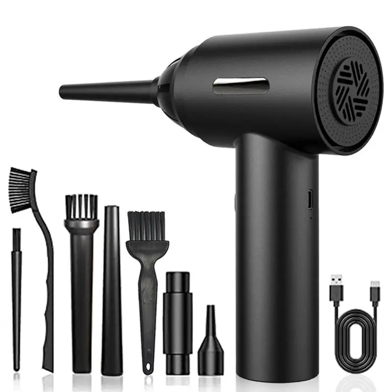 USB Rechargeable Car Dust Blower, Cordless Air Duster, Portable Air Pump, Electric Air Blower Machine, Mini Cleaner Tool, Cordless Vacuum, Stocking Fi