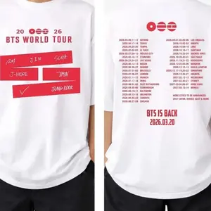 World Tour Bangtan 2026 T-Shirt, Fan Merch, Bangtan Comeback 2026 Shirt, Gift For Fans, Kpop Lover Tee MG1 4TX