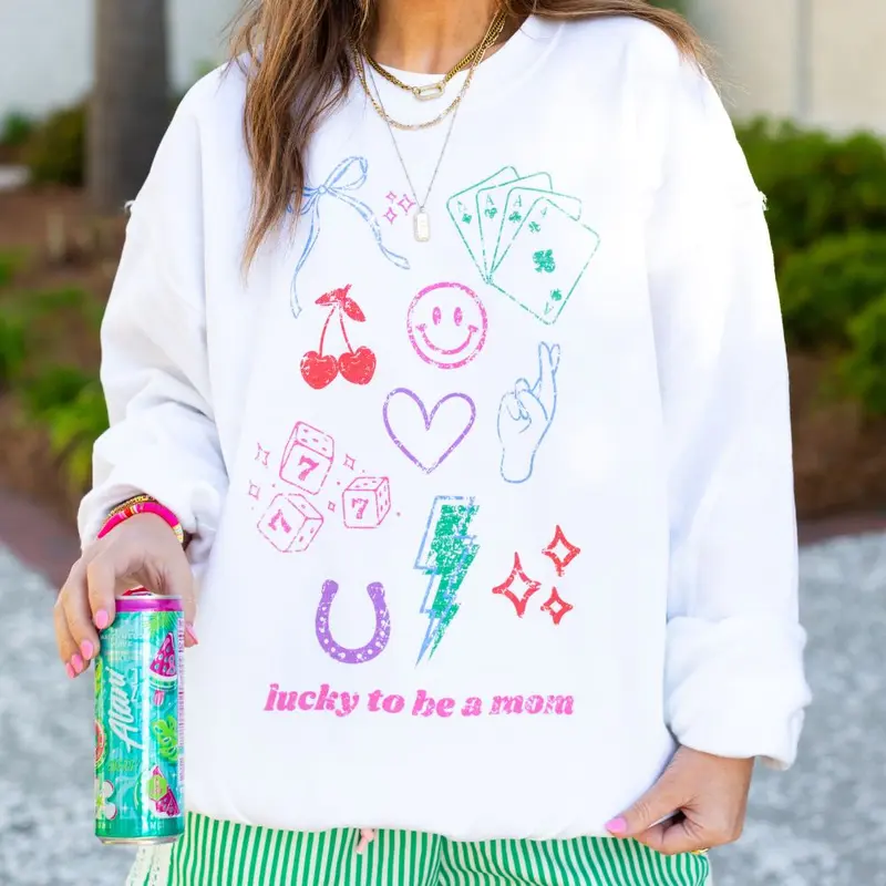 lucky mama sweatshirt - TikTok Shop