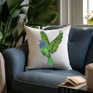 Blue Headed Parrot Pillow