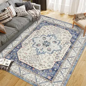 Washable Foldable Printed Carpet, Persian Romance, Adds Character to Living Spaces