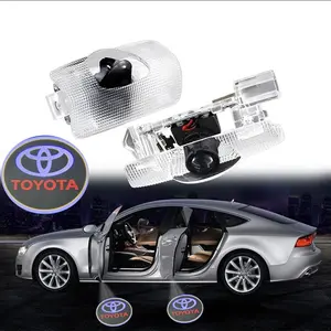 2pcs For Toyota Prado 150 MARK X Highlander Prius Camry Corolla AVALON LED Car Door Ghost Shadow Projector Welcome Light Accessories