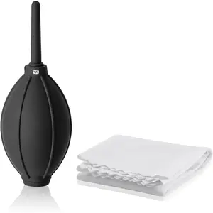 Select Soft Tip Silicon Blower with Microfiber Cloth, Ideal for Camera, Lens, Glasses, Screen, Instruments Cleaning & Care