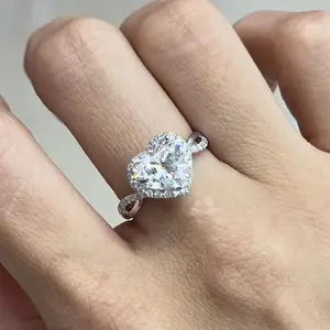 9K Gold Lab-Grown Diamond Ring 💟 D2.07ct + 0.387ct | LF5169