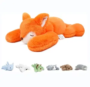 Niuniu Daddy Weighted Stuffed Animal Toy for Adults 3.3lbs Fox Plush Toy stuffed Pillow for anxiety relief Cute Plushie Gift for Birthday Christmas