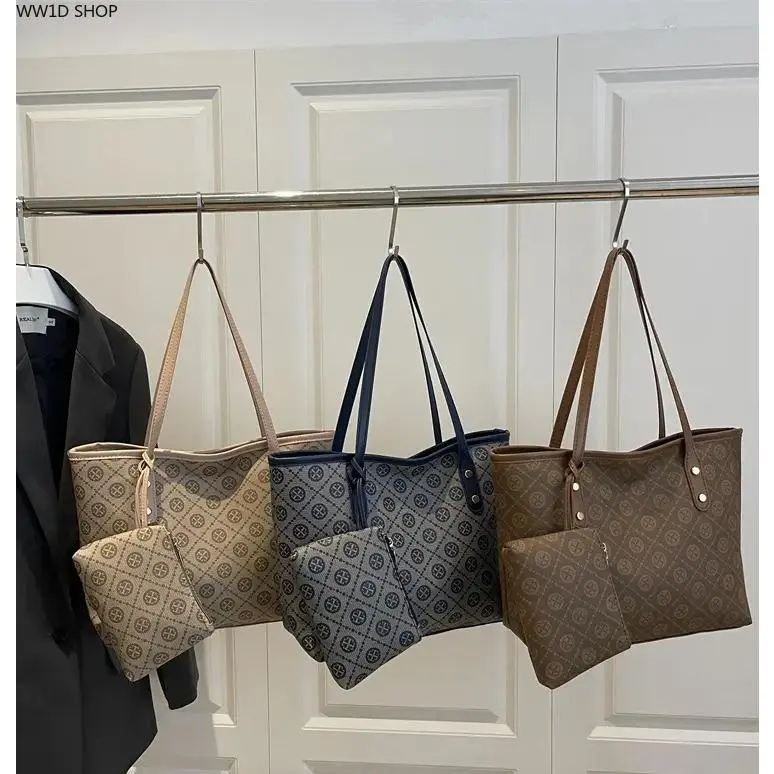 Vintage Textured Print Tote Bag, Large-Capacity Women's Casual Everyday Work Shopper for Shopping and Travel, Casual Everyday Bag, Tote Bags