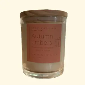 Sweet Simplicity Autumn Embers Candle with Essential Oils