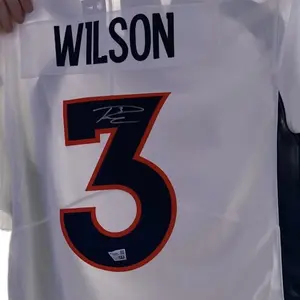 Russell Wilson Broncos Signed White Authentic Jersey