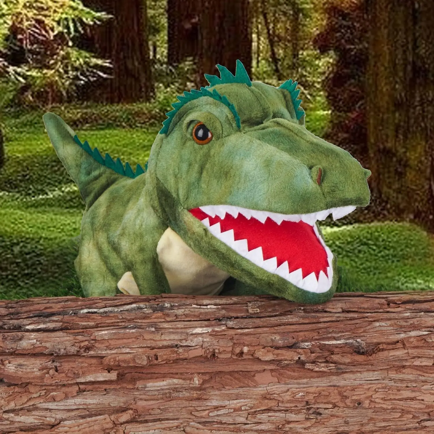 Plush Tyrannosaurus Rex Hand Puppet Dinosaur Stuffed Animal Toy Role Play A Christmas or Birthday Gift for a Child