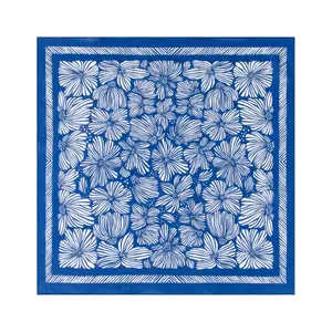 GT BANDANA 22"x22" Plant Cotton Bandana Multi-Purpose Headbands Green Floral Design for Versatile Use