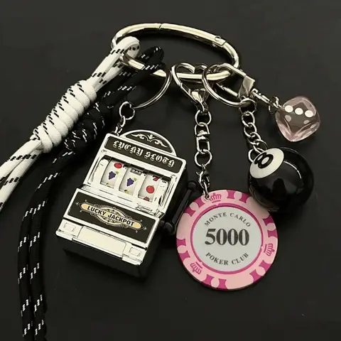Fun Game Console Bag Pendant Charm, Hand Woven Rope Bag Pendant, Good Luck Chip Bag Accessories, Billiards Keychain Charm, Bag Charm Decoration Pendant, Fashionable Creative Pendant, Christmas Gift, Thanksgiving Gift