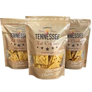 Sherman Tennessee Hot Crackers White Cheddar Flavor 3 Pack (6oz each) - Crispy, Spicy Snack Crackers for Charcuterie, Appetizers or Snacking Chilli Cheese