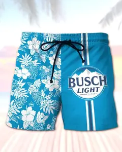 Busch Light Men's Casual Drinking Print Beach Shorts-032511 9GX