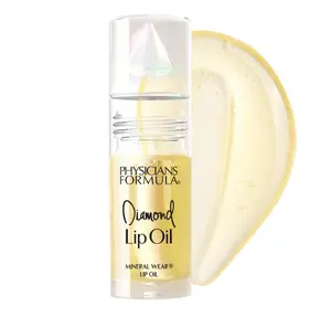 Physicians Formula Mineral Wear Diamond Lip Oil, High-Shine Serum Hybrid with Diamond Dust, Vitamin E, & Mineral Powder, Talc-Free, Cruelty-Free, & Vegan - Yellow Diamond
