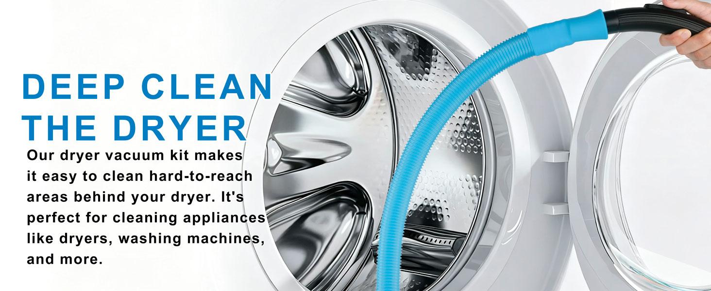 4 Pieces Dryer Vent Cleaner Kit‌ with‌Lint Brush‌ –‌Dryer Vent Brush‌,‌‌ for‌Lint Trap‌,‌Appliance Brush‌ &‌Dryer‌ Black