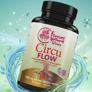 Circu Flow Healthy Circulation Support Vegan Nutrition Supplement, 1500mg Gluten-Free Capsules, 90 Count, Natural Ingredients (Horse Chestnut, Cayenne Pepper, Dandelion, Garlic, Hawthorne, Omega-3, Vitamin K2)